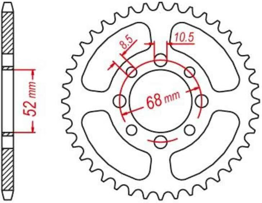 SFR Rear Sprocket for Suzuki Address