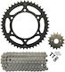 DID Chain & Sprocket Kit 520vx3 O-ring for Yamaha XT 660