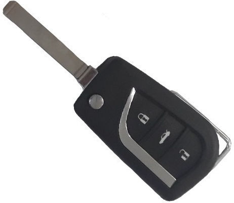 Toyota Foldable Car Key Shell with Blade with 3 Buttons for Toyota