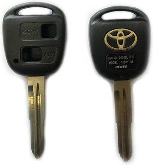 Car Key Shell with Blade with 2 Buttons Type for Toyota