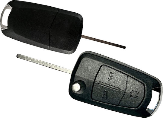 Foldable Car Key Shell with Blade without Buttons for Opel