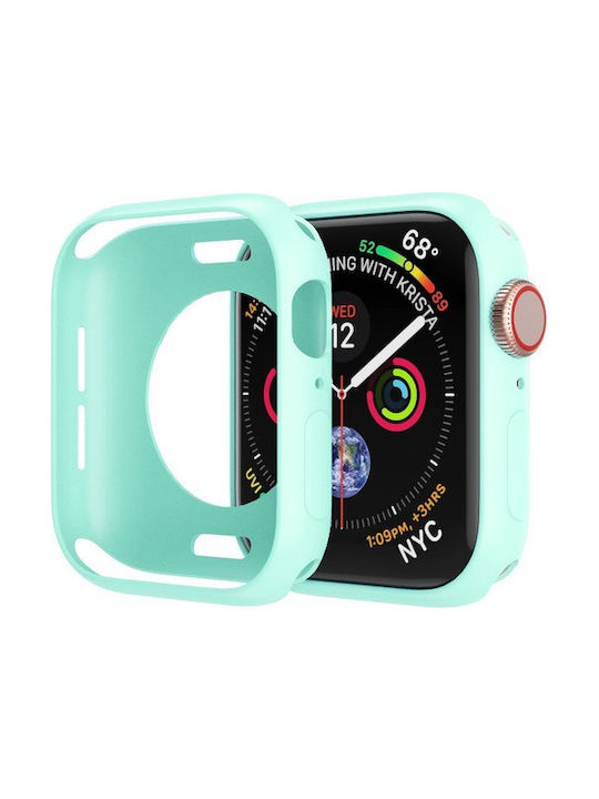Soft Θήκη Σιλικόνης σε Τιρκουάζ χρώμα για Apple Watch 40mm Soft Θήκη Σιλικόνης σε Τιρκουάζ χρώμα για Apple Watch 40mm
