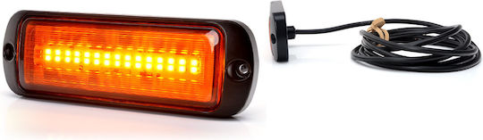 Led Strobe Warning Light Orange Was 12v-24v