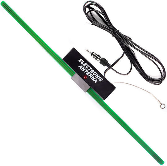 Car Antenna Interior Sticker for Radio with Amplifier in Black Color