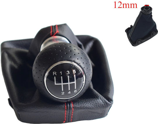 Leather Luxe Shift Knob with Bubble Universal 1996-2003 Black