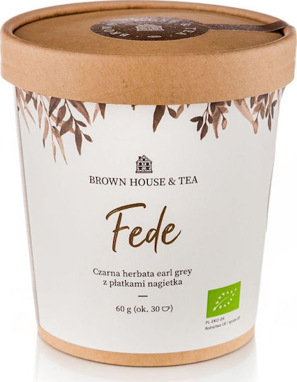 Brown House & Tea Brown House Tea Black Earl Grey Tea Marigold Fede 60 G
