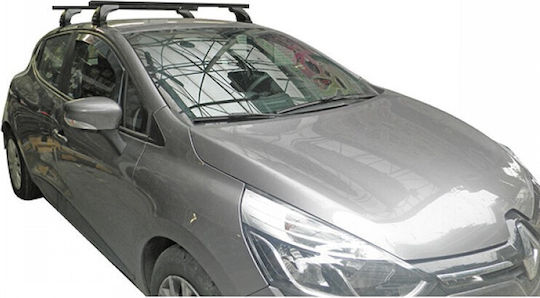 Nordrive Metallic Car Roof Bars for Renault Clio 5D 2012+ Set with Roof Rack Legs MPRCLIO05