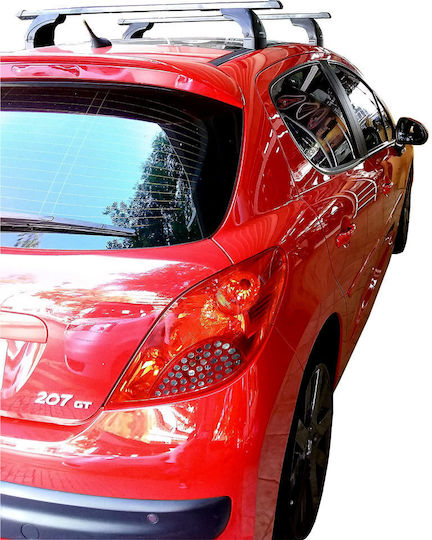 Nordrive Μπάρες Οροφής Μεταλλικές για Peugeot 207 (Σετ με πόδια)