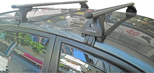 Nordrive Autodachträger Metallisch für Toyota Corolla 5D 2000-2013 mit Dachträgerfüßen Stück