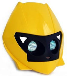 Cross Enduro Motorcycle Handlebar Mask Yellow 1pcs