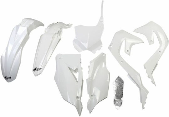 UFO Motorcycle Plastic Set for Kawasaki KX White 1pcs
