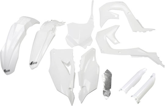 UFO Motorcycle Plastic Set for Kawasaki KX White 1pcs