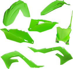 Cycra Motorcycle Plastic Set for Kawasaki KX Green 5pcs
