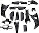 Motorcycle Plastic Set for Honda Astra Dream Black 1pcs