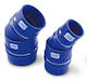 Forge Motorsport Car Silicone Hose Set Air Intake 51mm Diameter 3mm Length Universal Blue