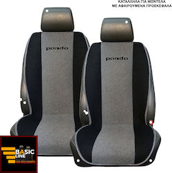 Σετ Πλατοκαθίσματα 2τμχ Πετσετέ 100% Βαμβακι Fiat Panda
