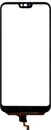 Τζάμι Επισκευής Οθόνης Touch Screen Fingerprint Sensor Flex Cable Huawei Honor 10 Black