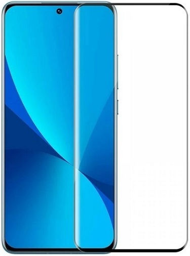 9D 0.3mm Full Face Tempered Glass Μαύρο (Xiaomi 12 Lite)