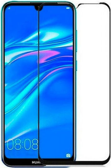 3D Vollflächig gehärtetes Glas Schwarz (Huawei Y5 2019)