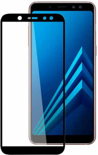 3D Full Face Tempered Glass Μαύρο (Galaxy A6 2018)