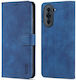 Azns Wallet Δερμάτινο Navy Μπλε (Huawei Nova 10)
