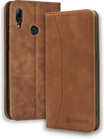 Bodycell Book Δερματίνης / Δερμάτινο Καφέ (Huawei P Smart / Honor 10 Lite)