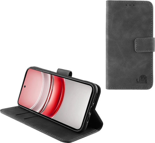 Lime Book Piele artificială / Silicon Gri (Realme 14X)