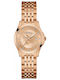 Bulova Women's Watch with Pink Gold Metal Bracelet