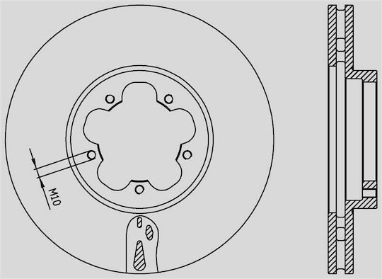 Δισκοπλακα Τεμ Εμ Ford Transit Mk7 06 330-460 300mm
