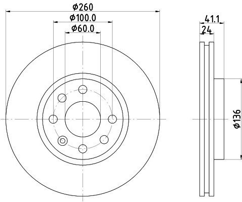 Дискова Плоча Брой C-c 1.4 Aepiz 260x24
