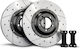 Kmsu0123 Rear Brake Kit Tarox Rear Single Discs Subaru Impreza Gm-gc-gf 1600 Turbo Gr