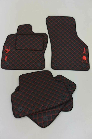 Πατακια Αυτοκινητου Δερματινη Audi A3 2013-2020 Σετ 5 Τμχ