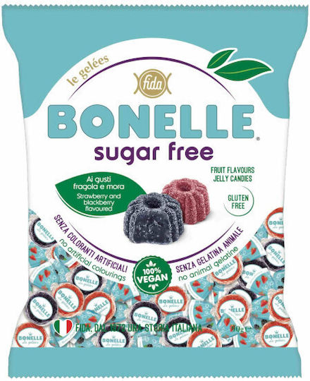 Fida Bonelle Sugar Free Strawberry & Blackberry Jellies 90g