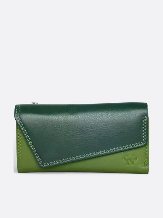 Leather Key Holder Calfnero 6 Rings – Green F1750