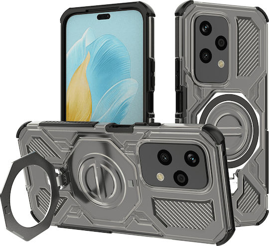 Techsuit Carbon Back Cover Silicon Negru (Honor 200 Pro)
