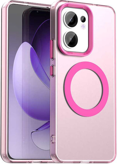 Techsuit Umschlag Rückseite Silikon Rosa (Oppo Reno13 F / FS)