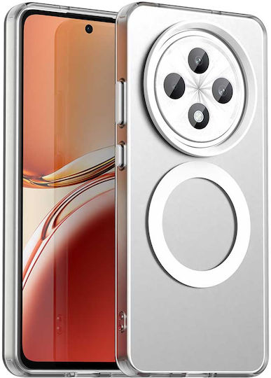 Techsuit Umschlag Rückseite Silikon Weiß (Oppo Reno12 F / FS)