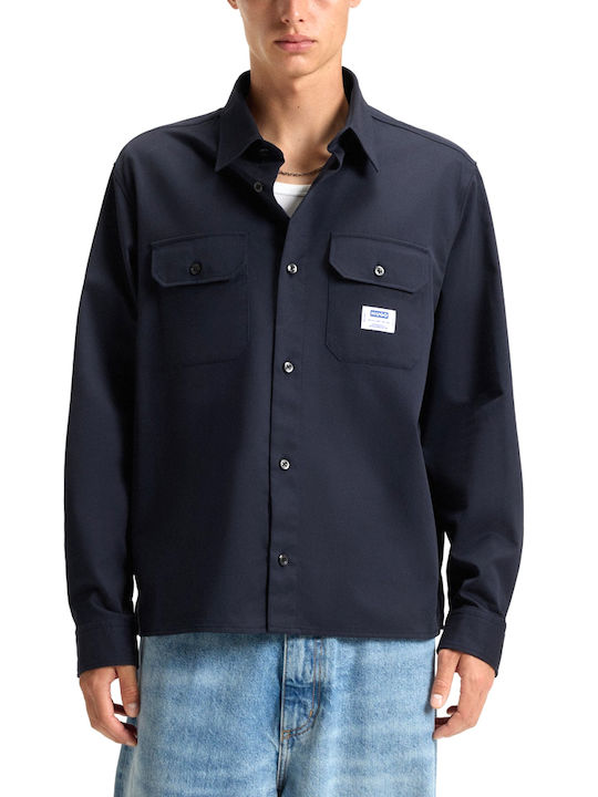 Hugo Ekynone Long Sleeve Cotton Shirt in Oversi...