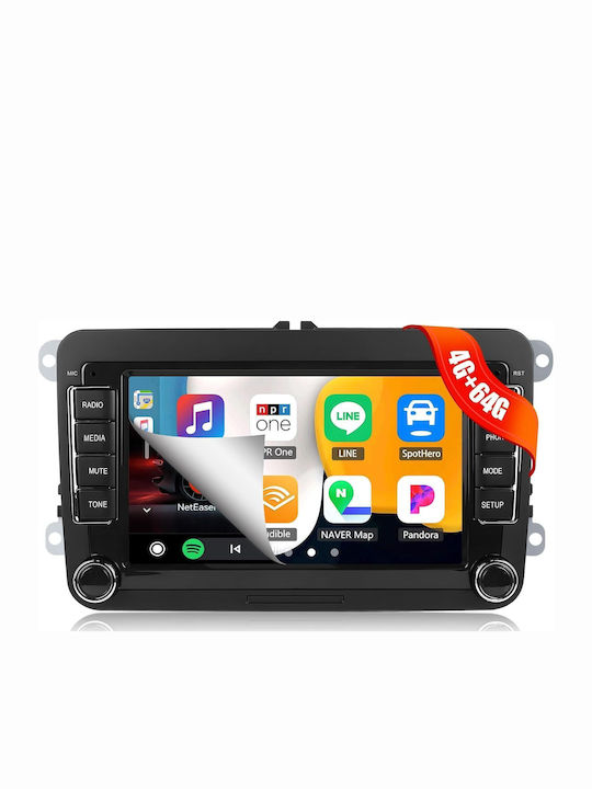 Navigație Android 4GB RAM CarPlay Android și Auto Ecran 7 Inch Pentru Volkswagen VW Golf 5 Golf 6 Passat B6 B7 Polo Jetta Eos T5 Touran Sharan Caddy Skoda Octavia 2 Superb Seat Leon