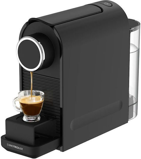 DictroLux Expressa Καφετιέρα για Κάψουλες Nespresso Πίεσης 20bar Μαύρη