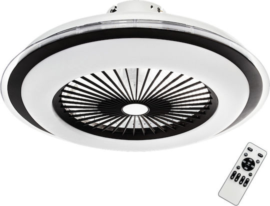 Eko Light Zephyr Deckenventilator 60cm mit Leuchte Schwarz