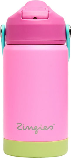 Zingies Luca Неръждаема Стомана Детска Бутилка За Вода 350мл 12oz Розова