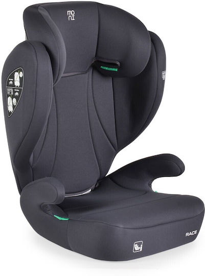 Moni Race Детско Столче за Кола High-back Booster i-Размер Stone Grey 15-36 кг