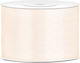 Satin Ribbon Light Cream 50mm/25m