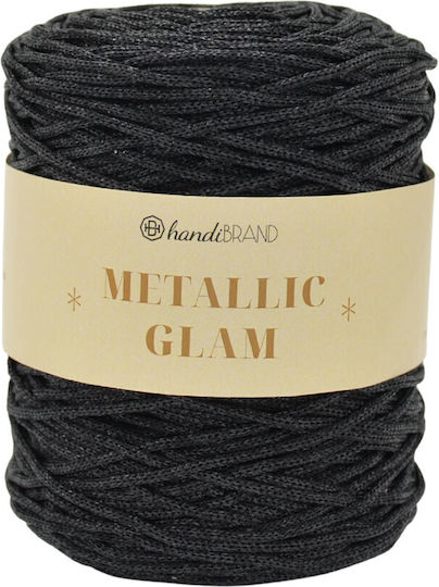 Κορδόνι Glam Metallic 200γρ Polyester Metallic Μαύρο