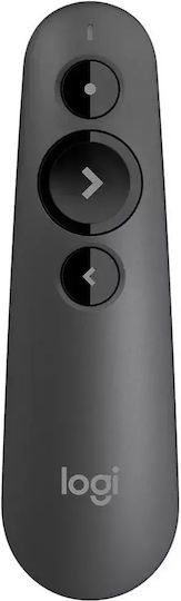 Logitech Презентатор R500s с Червен Лазер в Сив Цвят