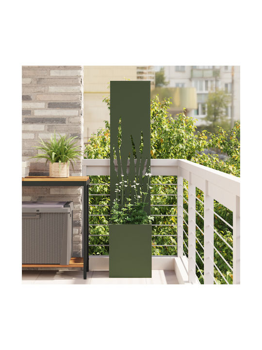 vidaXL Topf Metallisch Ladi 32x140cm.