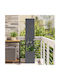 vidaXL Topf Metallisch Charcoal 32x140cm.