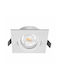 Floating Square Ceiling Eyelet Ip20 White Ekz312 Milagro