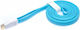 Tellur Kabel Von Usb Micro B 5-polig M Zu Lightning M 1,2m Blau Magnetisch